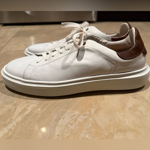 Good Man Brand White and Brown Sneakers S-10